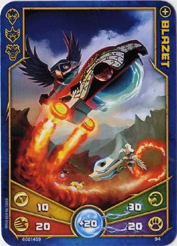 LEGENDS OF CHIMA Deck #1 Game Card 94 - Blazet