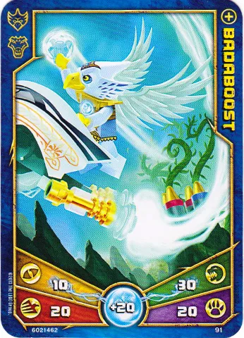 LEGENDS OF CHIMA Deck #1 Game Card 91 - Badaboost