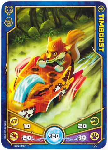 LEGENDS OF CHIMA Deck #1 Game Card 100 - Timboost