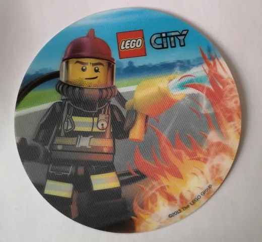 Sticker Sheet, City Fire, Fireman
