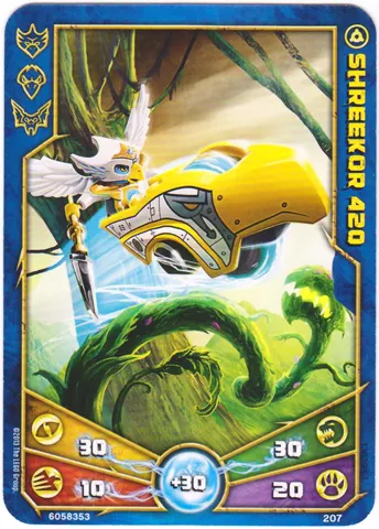 LEGENDS OF CHIMA Deck #2 Game Card 207 - Shreekor 420
