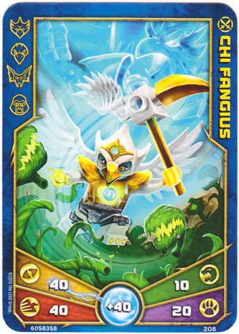 LEGENDS OF CHIMA Deck #2 Game Card 208 - Chi Fangius