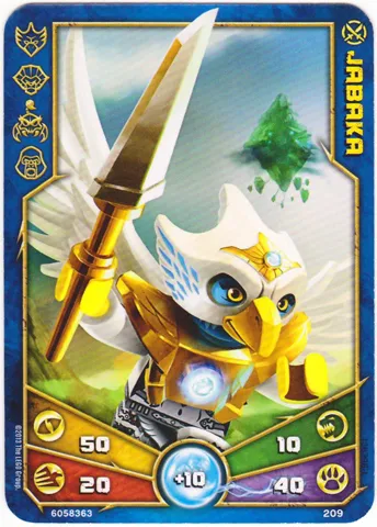 LEGENDS OF CHIMA Deck #2 Game Card 209 - Jabaka