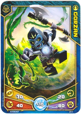 LEGENDS OF CHIMA Deck #2 Game Card 211 - Gorzan