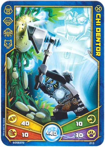 LEGENDS OF CHIMA Deck #2 Game Card 213 - Chi Dentor