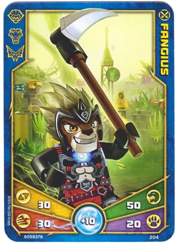 LEGENDS OF CHIMA Deck #2 Game Card 204 - Fangius