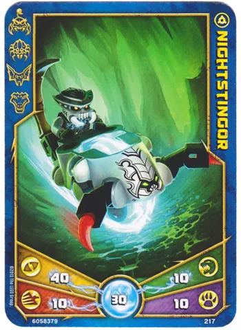 LEGENDS OF CHIMA Deck #2 Game Card 217 - Nightstingor