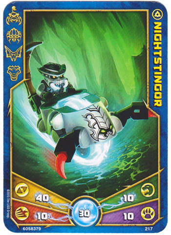 LEGENDS OF CHIMA Deck #2 Game Card 217 - Nightstingor