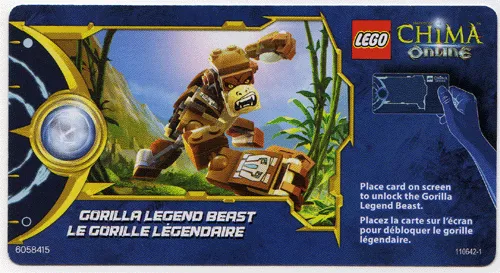 LEGENDS OF CHIMA Online Card - Gorilla Legend Beast