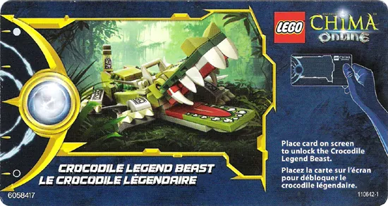 LEGENDS OF CHIMA Online Card - Crocodile Legend Beast