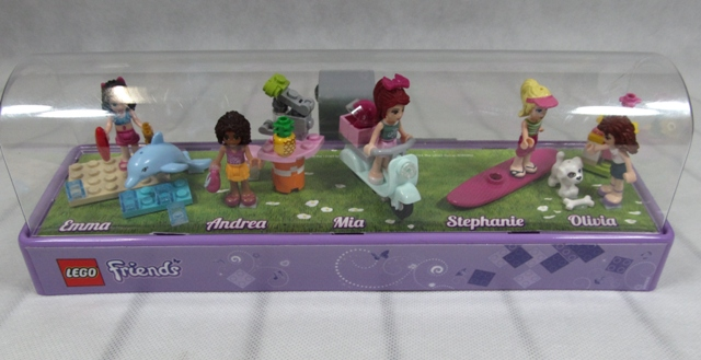 Display Assembled Minifigures, Friends in Plastic Case