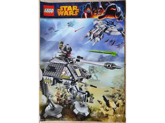 Star Wars 2014 Poster AT-AP (75043) / Droid Gunship (75042) (Non-Folded)