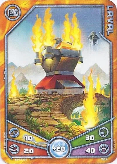 LEGENDS OF CHIMA Deck #3 Game Card 302 - Laval