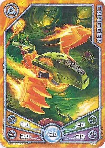 LEGENDS OF CHIMA Deck #3 Game Card 309 - Cragger