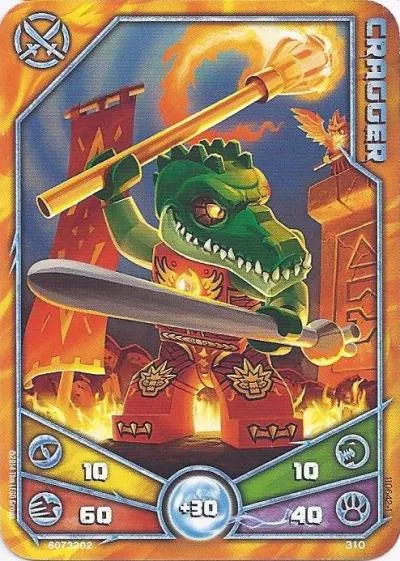 LEGENDS OF CHIMA Deck #3 Game Card 310 - Cragger