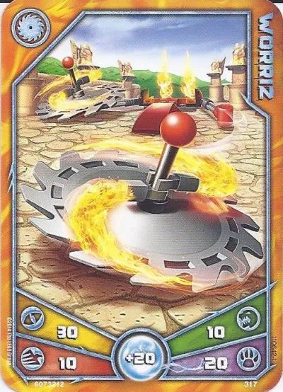 LEGENDS OF CHIMA Deck #3 Game Card 317 - Worriz