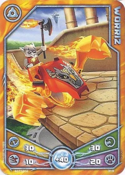 LEGENDS OF CHIMA Deck #3 Game Card 319 - Worriz