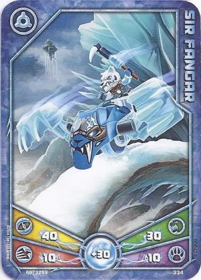 LEGENDS OF CHIMA Deck #3 Game Card 334 - Sir Fangar
