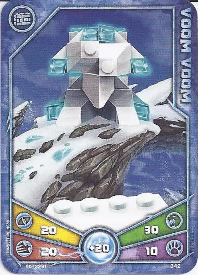 LEGENDS OF CHIMA Deck #3 Game Card 342 - Voom Voom