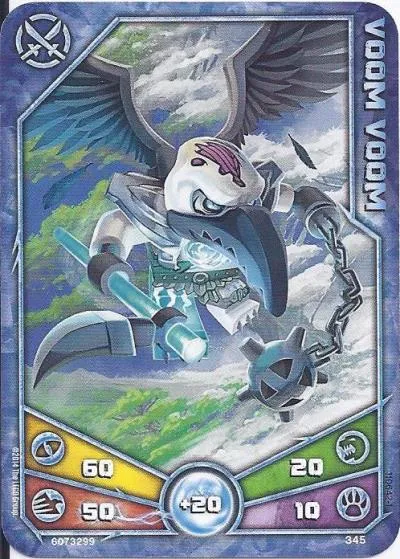 LEGENDS OF CHIMA Deck #3 Game Card 345 - Voom Voom