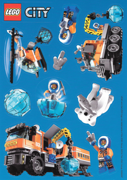 Sticker Sheet, City Arctic, Sheet of 10 Stickers