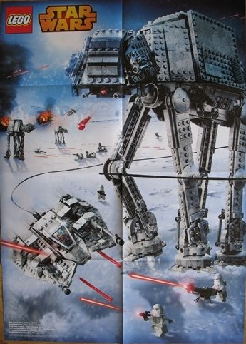 Star Wars 2014 Poster showing 75014, 75049 and 75054