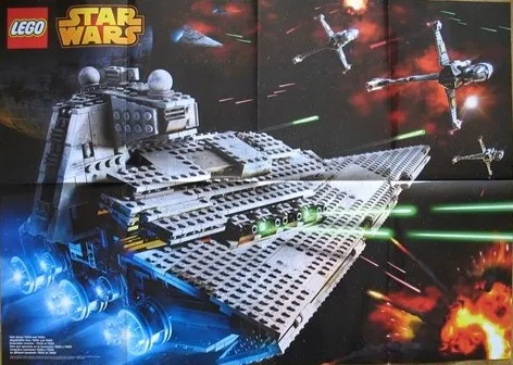 Star Wars 2014 Poster showing 75050 and 75055