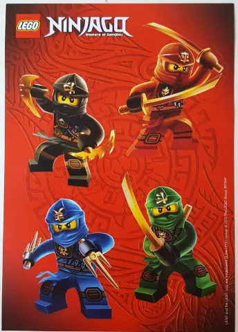 Sticker Sheet, NINJAGO Masters of Spinjitzu, Sheet of 4