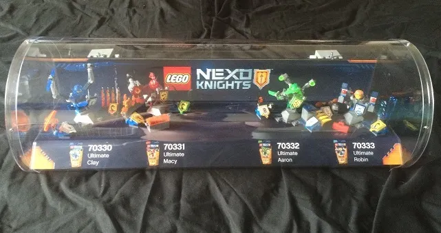 Display Assembled Set, Nexo Knights Sets 70330, 70331, 70332, 70333 in Plastic Case