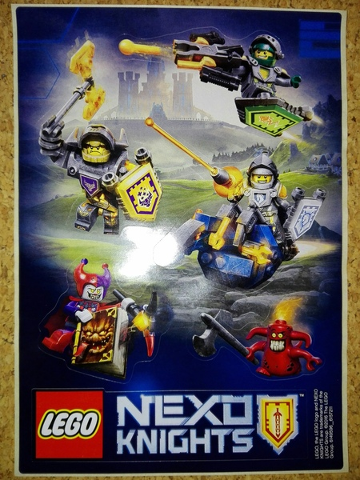 Sticker Sheet, Nexo Knights, Battle Stickers, Sheet of 5