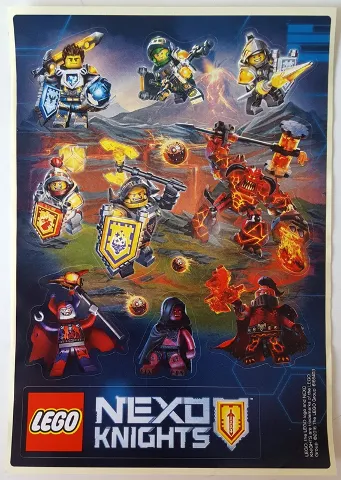 Sticker Sheet, Nexo Knights, Battle Stickers, Sheet of 9