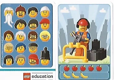 Community Set 45022 Game Card 06 - Train Construction Worker