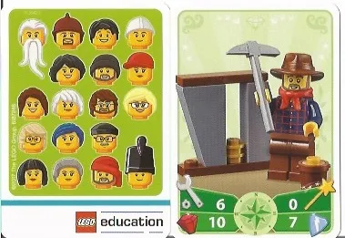 Education Set 45023 Game Card 05 - Gold Prospector