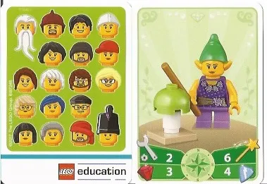 Education Set 45023 Game Card 06 - Elf Girl
