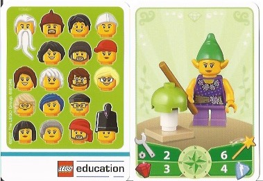 Education Set 45023 Game Card 06 - Elf Girl