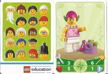 Education Set 45023 Game Card 08 - Goblin Girl