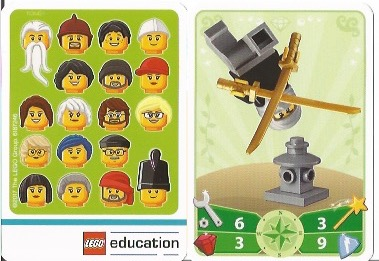 Education Set 45023 Game Card 10 - Ninja Male