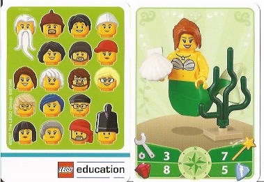 Education Set 45023 Game Card 11 - Mermaid