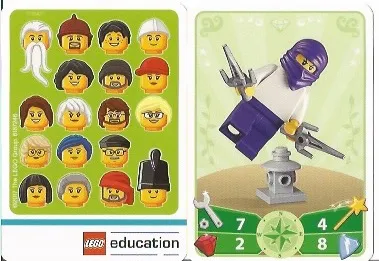 Education Set 45023 Game Card 13 - Ninja Female