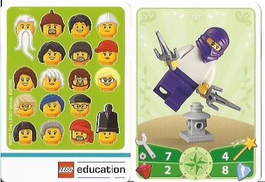 Education Set 45023 Game Card 13 - Ninja Female