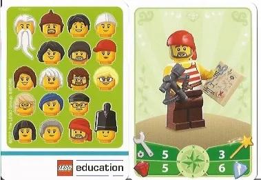 Education Set 45023 Game Card 15 - Pirate