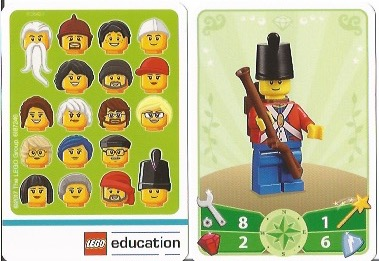 Education Set 45023 Game Card 18 - Soldier with Backpack