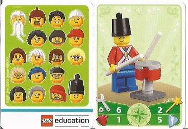 Education Set 45023 Game Card 19 - Soldier