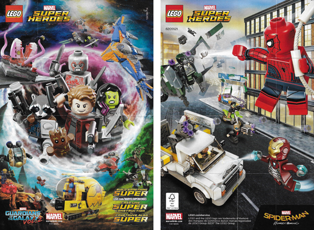 Marvel Super Heroes Mini-Poster, Double-Sided - Guardians of the Galaxy Vol. 2 / Spider-Man Homecoming