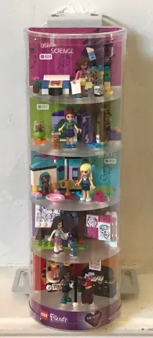 Display Assembled Minifigures, Friends in Vertical Plastic Case