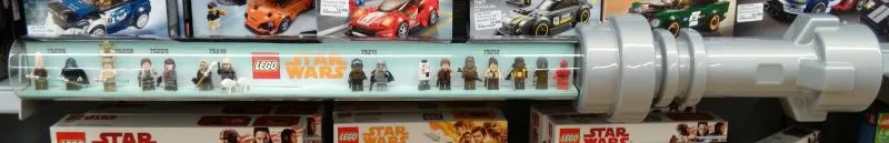 Display Assembled Minifigures, Star Wars Lightsaber Plastic Case