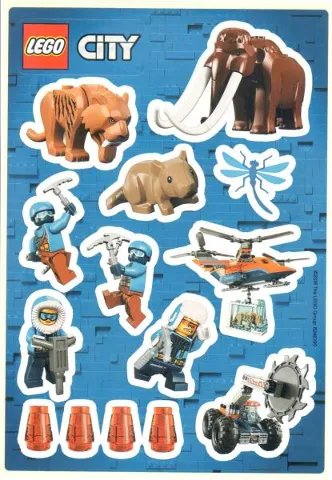 Sticker Sheet, City Arctic, Sheet of 14 Stickers