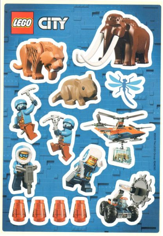 Sticker Sheet, City Arctic, Sheet of 14 Stickers