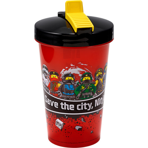 Cup / Mug Travel Cup Iconic with Flexible Straw, NINJAGO Save the City, Ninja!