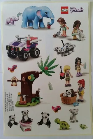 Sticker Sheet, Friends, Sheet of 17 - Jungle